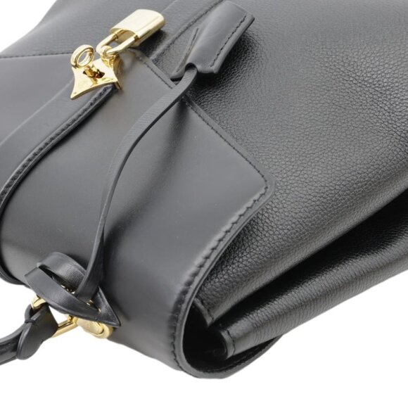 Louis Vuitton  Rose Des Vents MM Calfskin Leather Satchel Bag Black - Picture 5 of 10